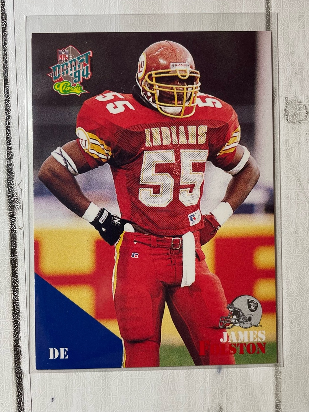 1994 Classic NFL Draft James Folston Raiders / NE Louisiana #79 Football Card